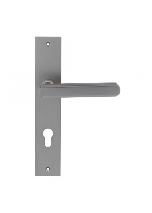 Дверная ручка на планке PORTA DI PARMA Glamour Матовый никель CYL 2417.14