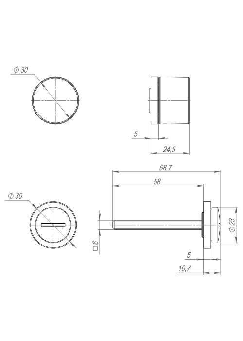 Фиксатор Armadillo BK6.R.ART30 MWSC-33 итальянский тисненый