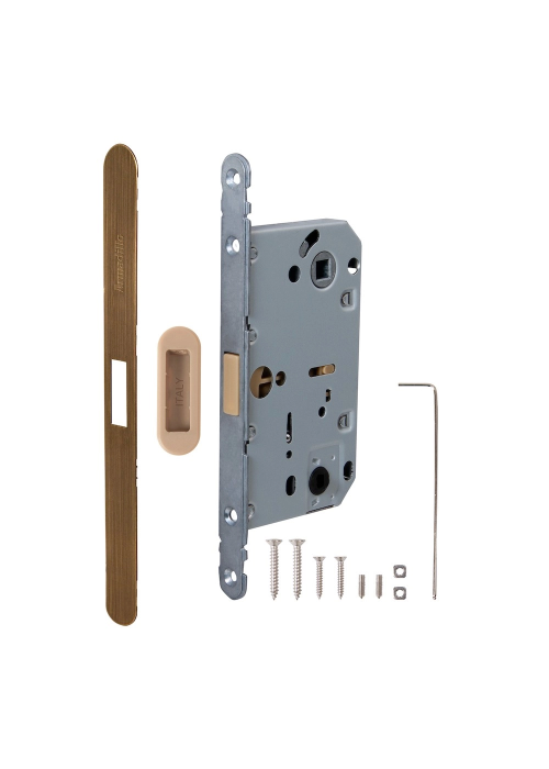 Магнитная защелка Armadillo WC с планкой GRAVITY.PRO G01. 96 AB бронза