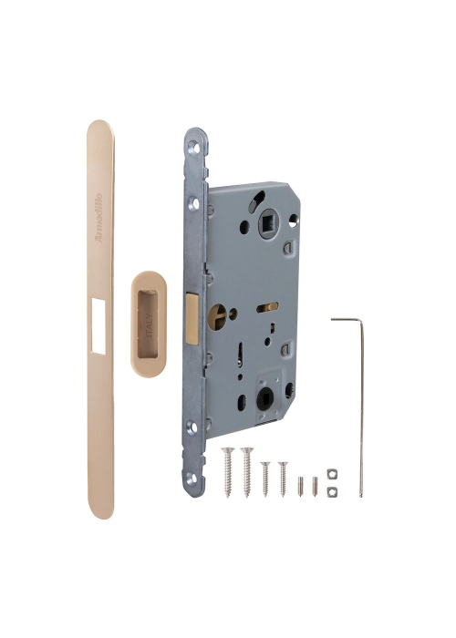 Магнитная защелка Armadillo WC с планкой GRAVITY.PRO G01. 96 FSG флорентийское золото