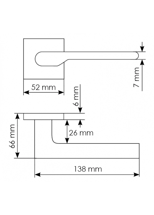 Ручка Morelli MERCURY MH-53-S6 BL цвет - черный