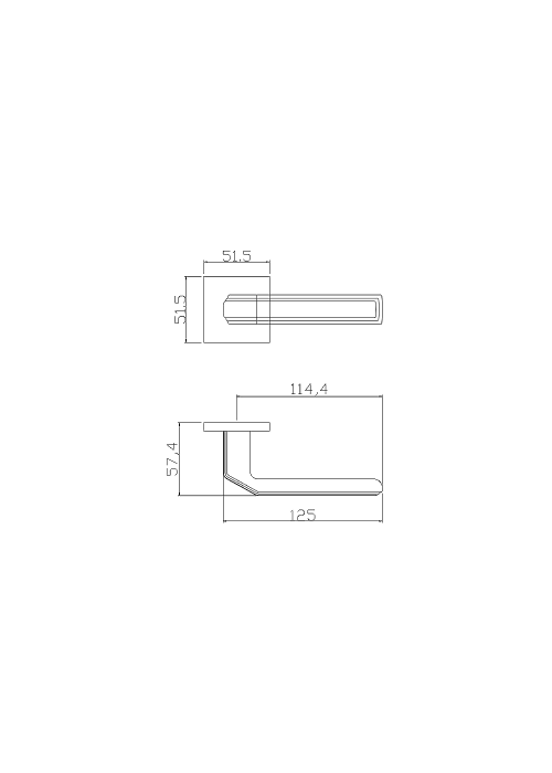Дверная ручка Adden Bau VEIN S-537 Черный матовый