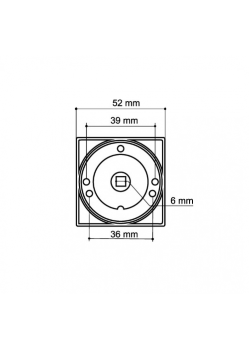 Фиксатор Armadillo (Армадилло) поворотная BK6.K.SQ52 (BK6/SQ) MWSC-33 итальянский тисненый