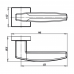 Ручка Armadillo K.USQ52.ARC (ARC USQ2) SN/CP-3 матовый никель/хром
