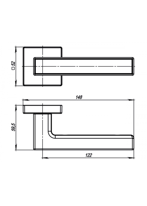 Ручка Armadillo K.USQ52.SCREEN (SCREEN USQ8) BB/SBB-17 кор.бронза/мат.кор.бронза