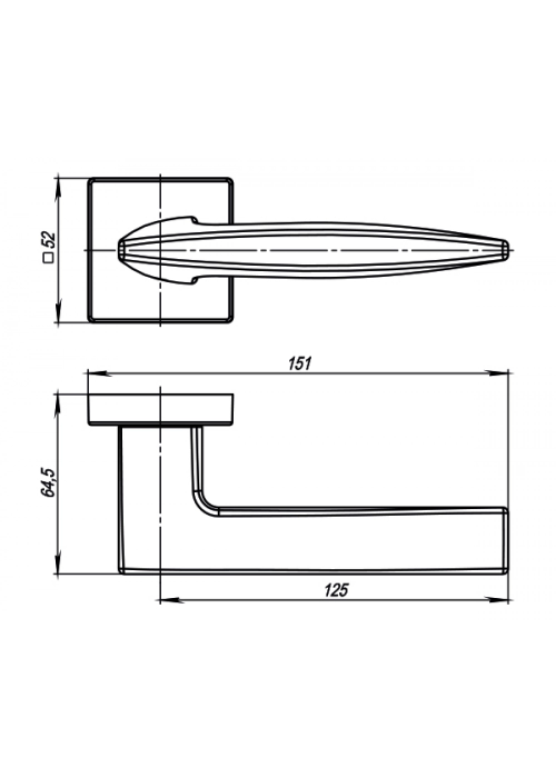 Ручка Armadillo K.USQ52.SQUID (SQUID USQ9) SN-3 матовый никель