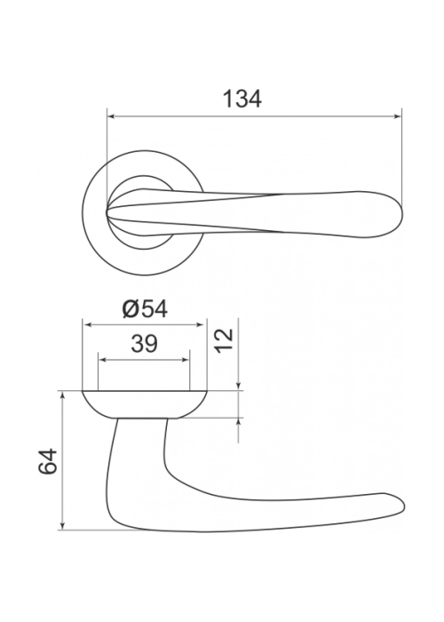 Ручка Armadillo R.LD54.Pava (Pava LD42) GP/SG-5 золото/матовое золото TECH (кв. 8х140)