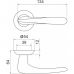 Ручка Armadillo R.LD54.Pava (Pava LD42) GP/SG-5 золото/матовое золото TECH (кв. 8х140)