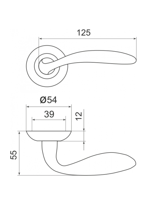 Ручка Armadillo R.LD54.Virgo (Virgo LD57) AB/GP-7 бронза/золото