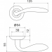 Ручка Armadillo R.LD54.Virgo (Virgo LD57) SN/CP-3 матовый никель/хром