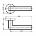 Ручка Armadillo R.URB52.CUBE (CUBE URB3) SN/CP-3 матовый никель/хром