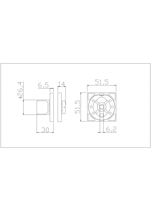 Фиксатор Adden Bau WC SQ-003 BLACK / CHROME RIM Черный матовый / Хром