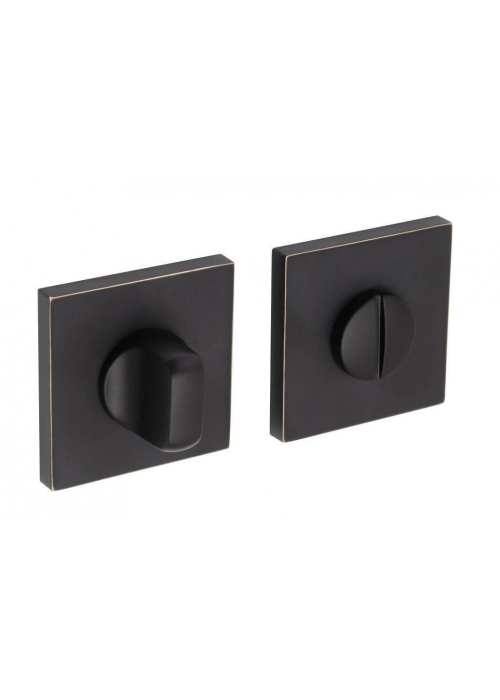 Фиксатор Adden Bau WC SQ-003 BLACK / GOLD RIM Черный матовый / золото