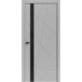 Межкомнатная дверь экошпон Tamburat Light Geometry 4304 Лофт светлый кромка ABS чёрная со стеклом