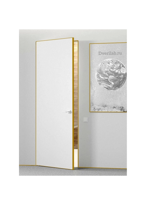 Скрытая дверь Invisible Al Gold открывание на себя