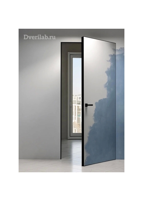 Скрытая дверь VFD Invisible AL-кромка черная открывание на себя