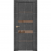 Межкомнатная дверь экошпон Soft Touch UniLine Mramor 30037/1 Marable торос графит со стеклом