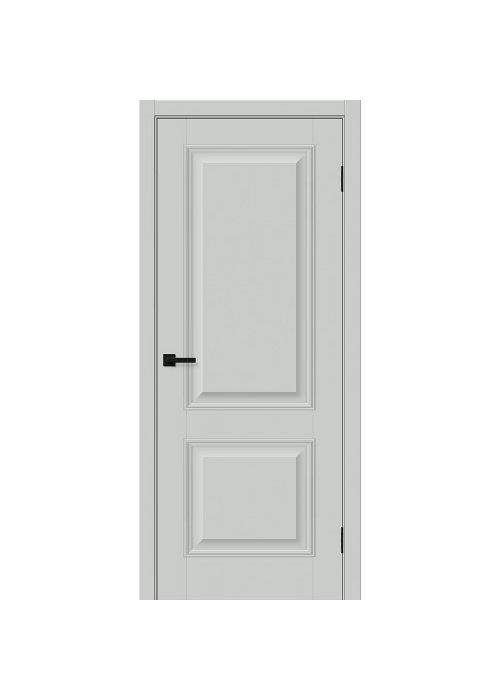 Межкомнатная дверь ПЭТ Классик-12 Grey Silk глухая
