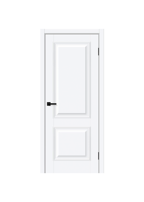 Межкомнатная дверь ПЭТ Классик-12 White Silk глухая