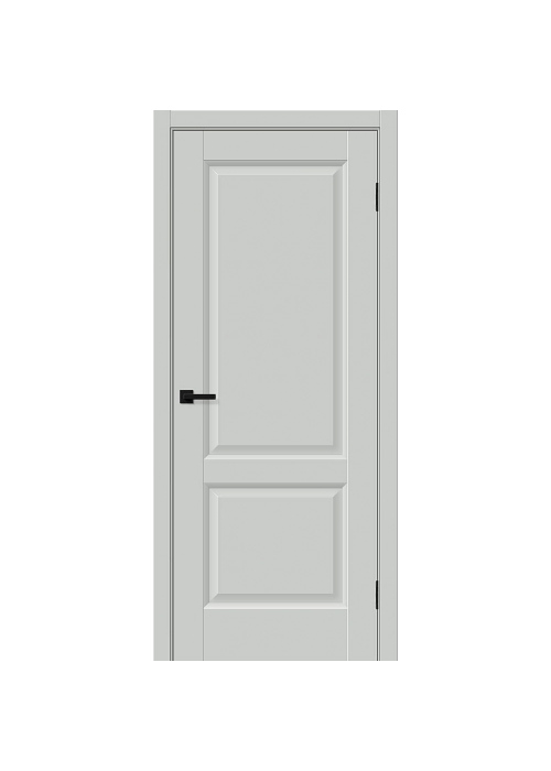 Межкомнатная дверь ПЭТ Неоклассик-32 Grey Silk глухая