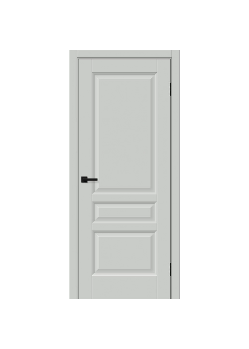 Межкомнатная дверь ПЭТ Неоклассик-34 Grey Silk глухая