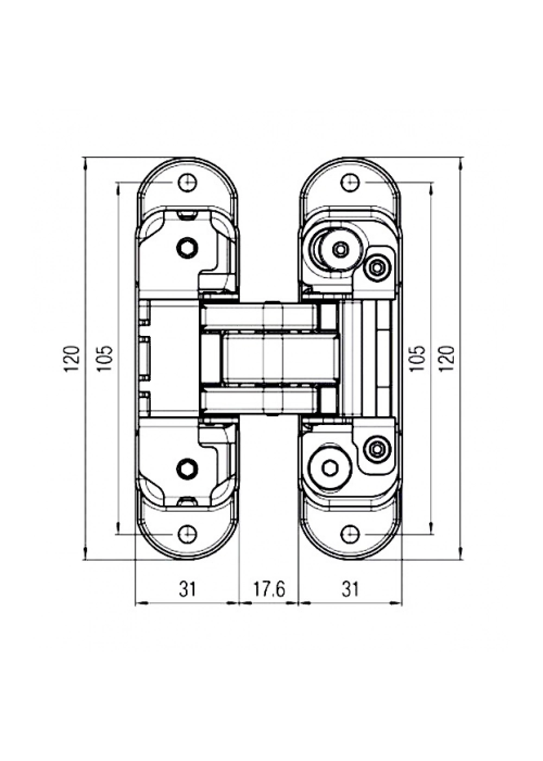 Скрытая дверь Profilo Porte P-0 Invisible ABS кромка